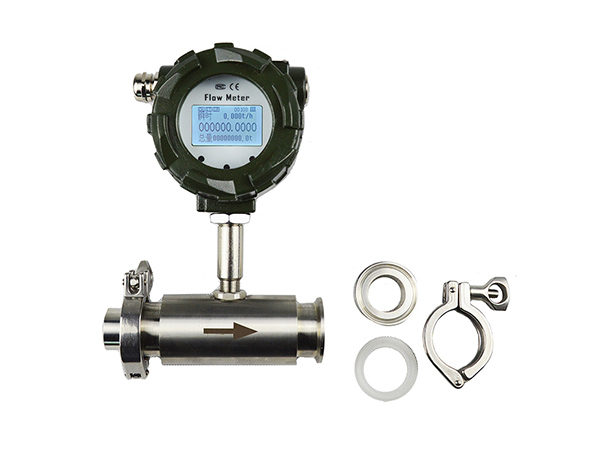 Integrated stainless steel turbine flowmeter diesel steam sewage flow sensor