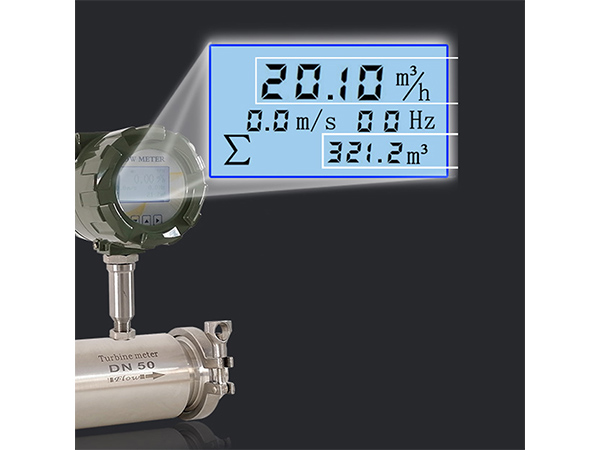 Integrated stainless steel turbine flowmeter diesel steam sewage flow sensor