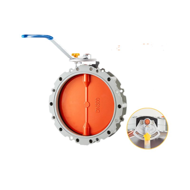 Powder butterfly valve