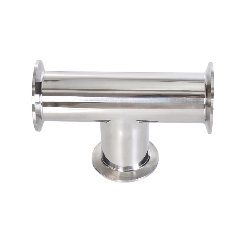 Tee stainless steel clamp medical tee inside and outside mirror polished 3A quick connector