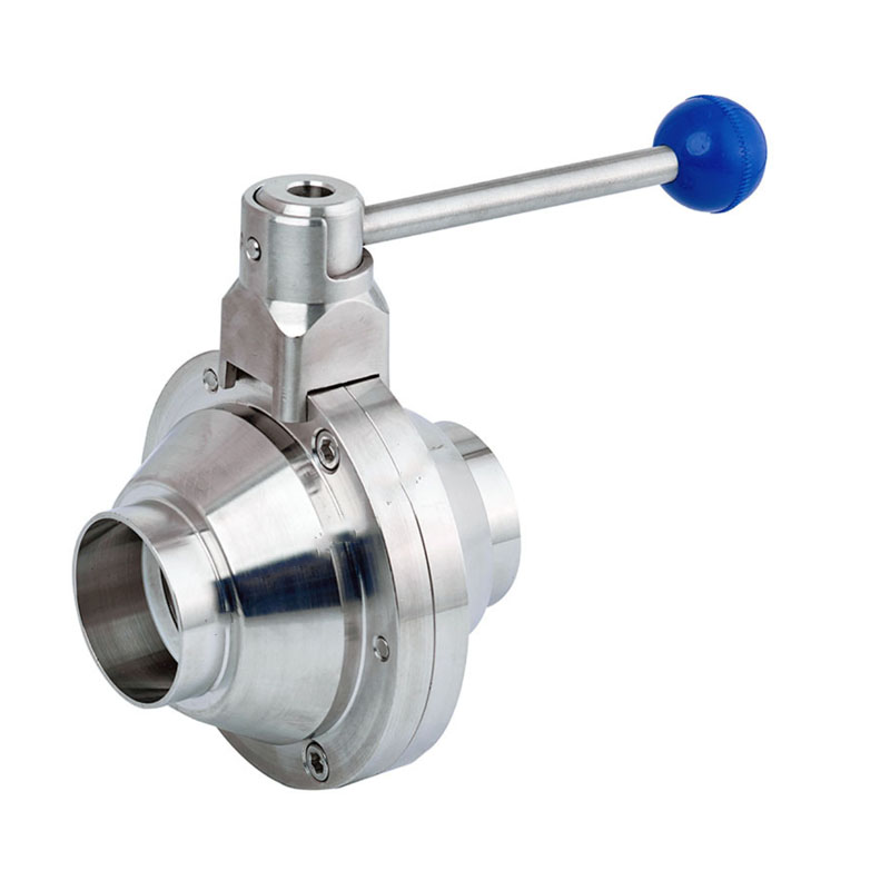 Supply sanitary ball valve food butterfly ball valve welding butterfly ball valve