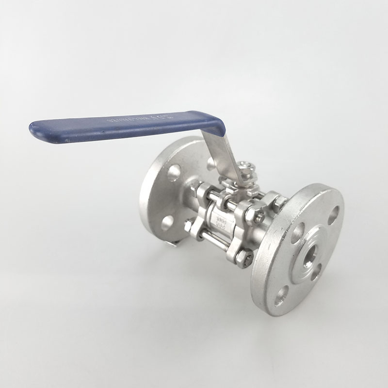 Stainless steel flange ball valve soft seal three ball valve