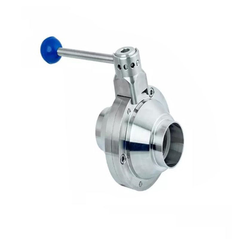 Supply sanitary ball valve food butterfly ball valve welding butterfly ball valve