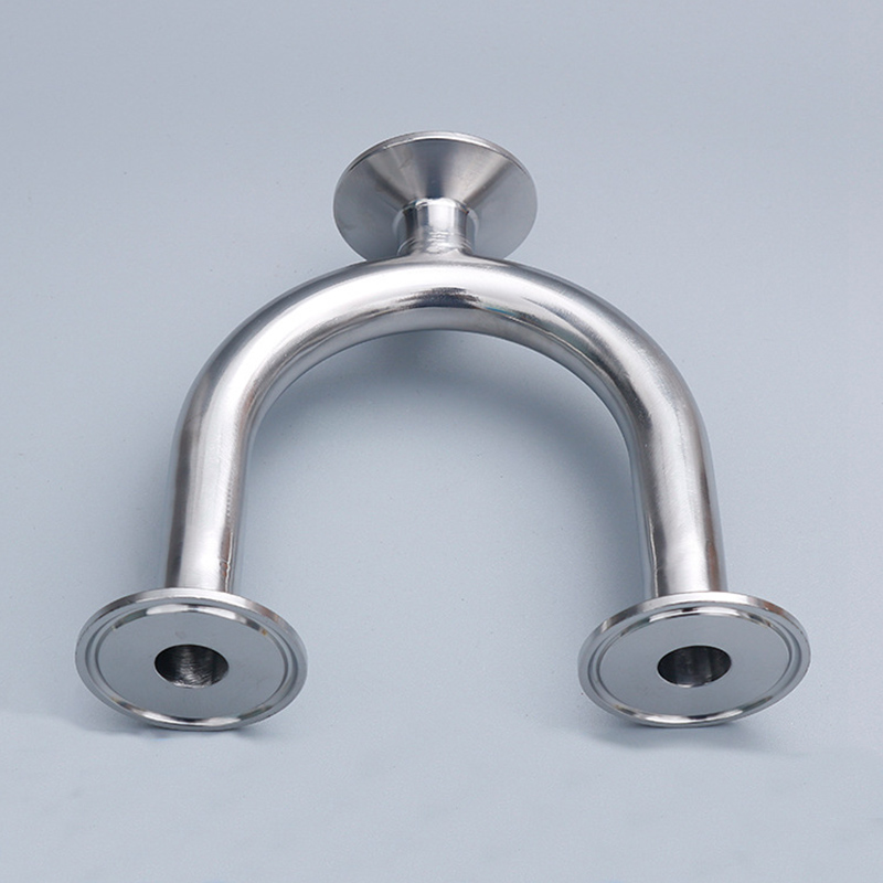 Food grade tri clamp U tee inside and outside polishing