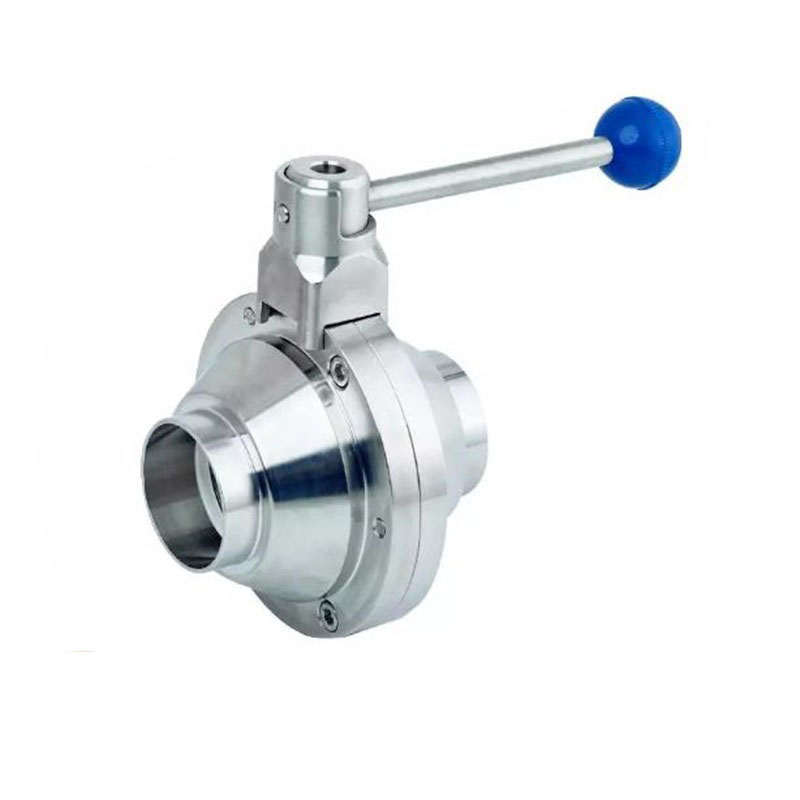 Supply sanitary ball valve food butterfly ball valve welding butterfly ball valve