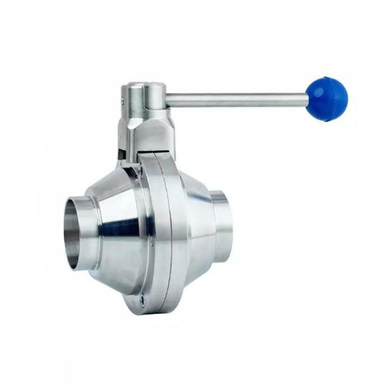 Supply sanitary ball valve food butterfly ball valve welding butterfly ball valve