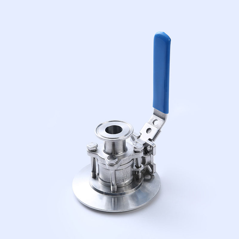 Sanitary stainless steel tank bottom full package 3PC ball valve factory direct sales