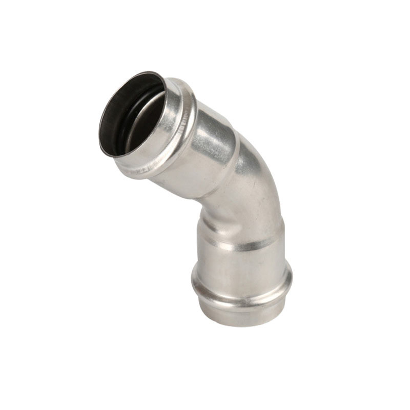 Spot double compression equal diameter elbow 45 degrees double head straight drink