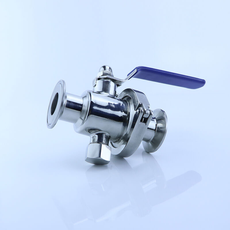 Stainless steel 304 sanitary no retention quick loading ball valve